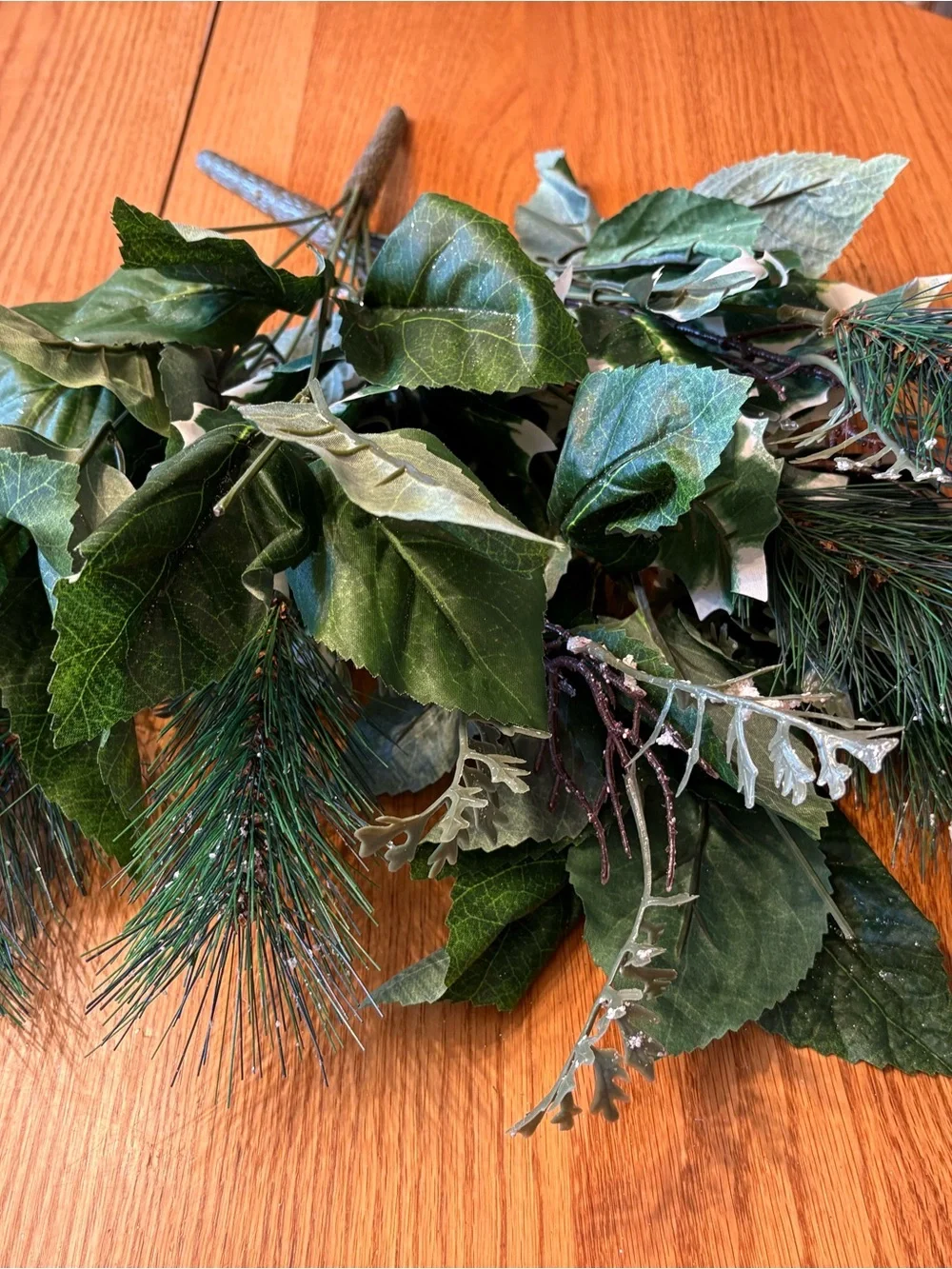 Christmas Holiday Themed Artificial Flowers, Greenery and Accessory Lot